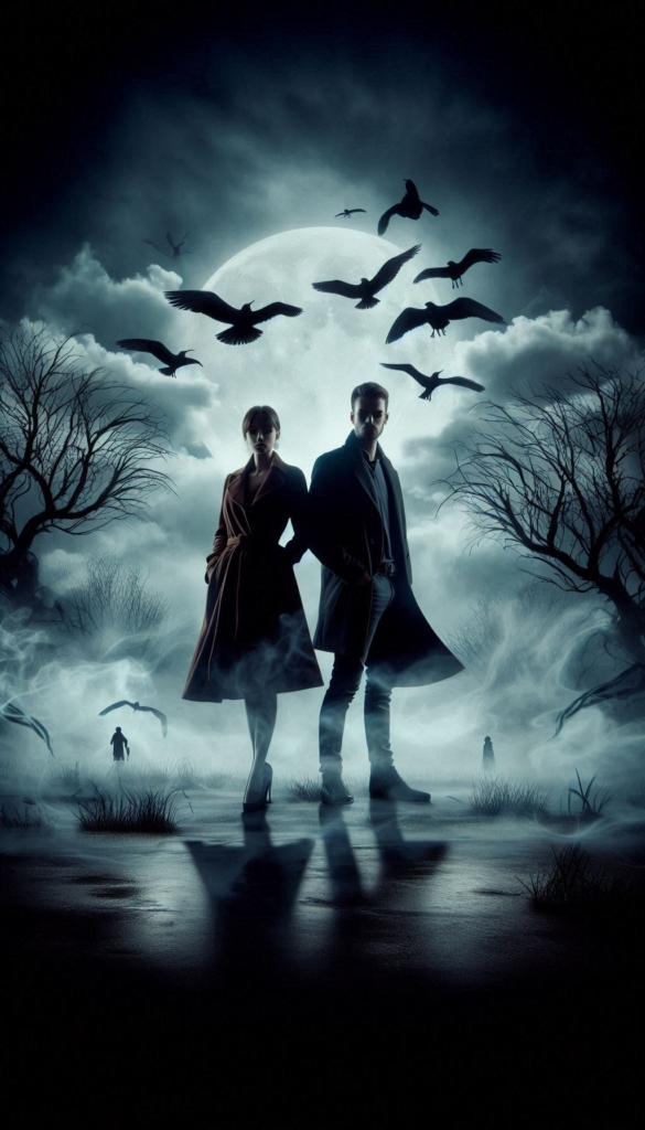 Haunted house couple book cover