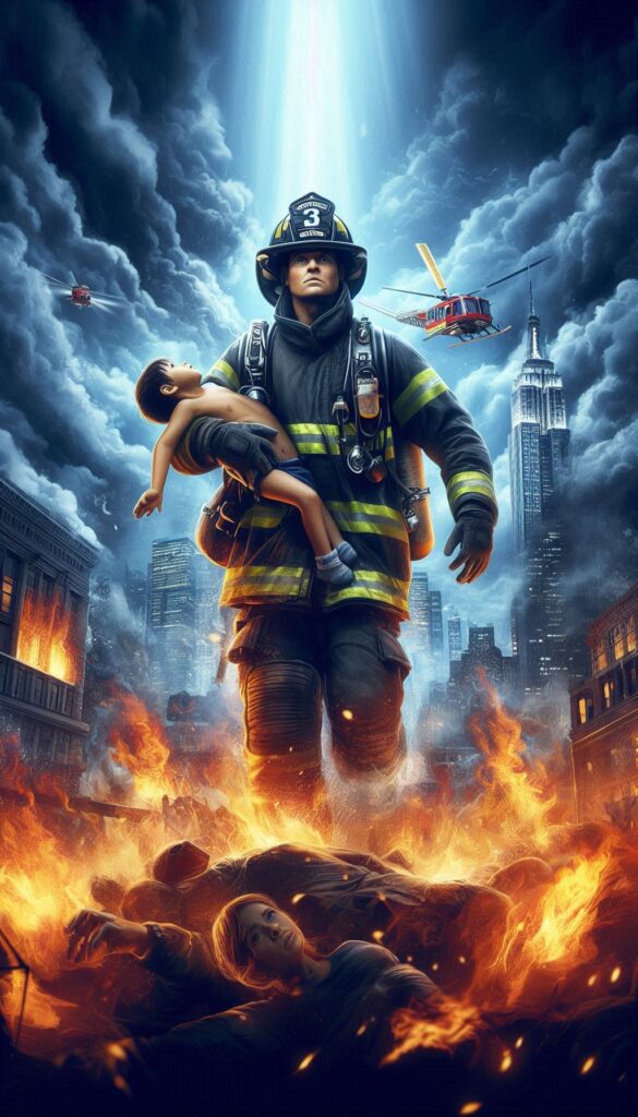 Heroic Firefighter Rescue book cover