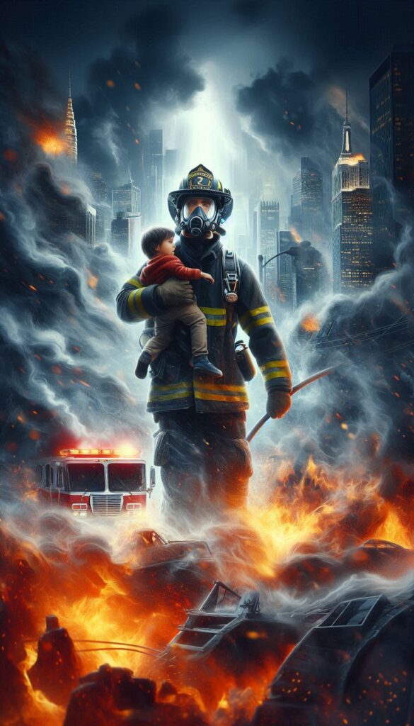 Heroic Firefighter Rescue book cover