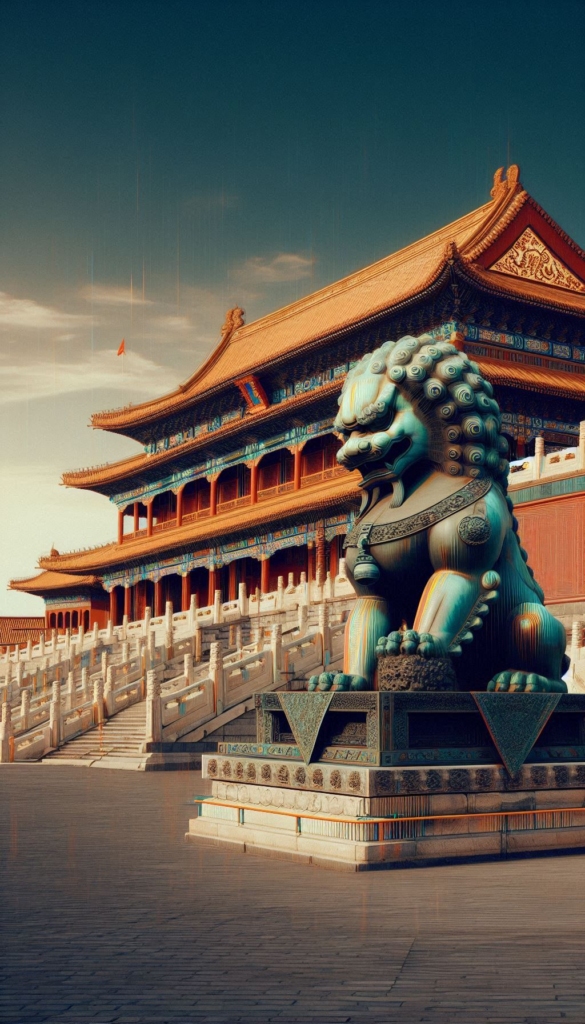 Imperial Guardian Lion at the Forbidden City book cover