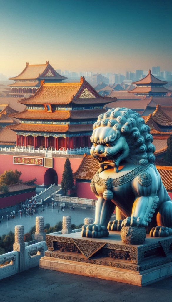 Imperial Guardian Lion at the Forbidden City book cover