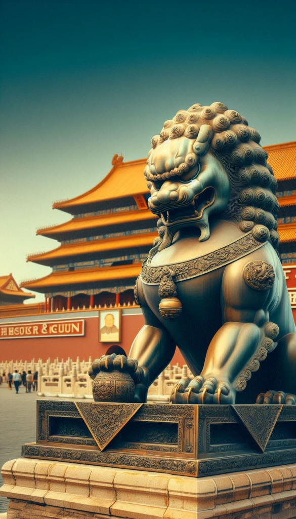 Imperial Guardian Lion at the Forbidden City book cover