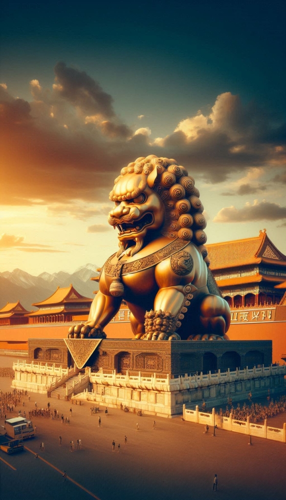 Imperial Guardian Lion at the Forbidden City book cover