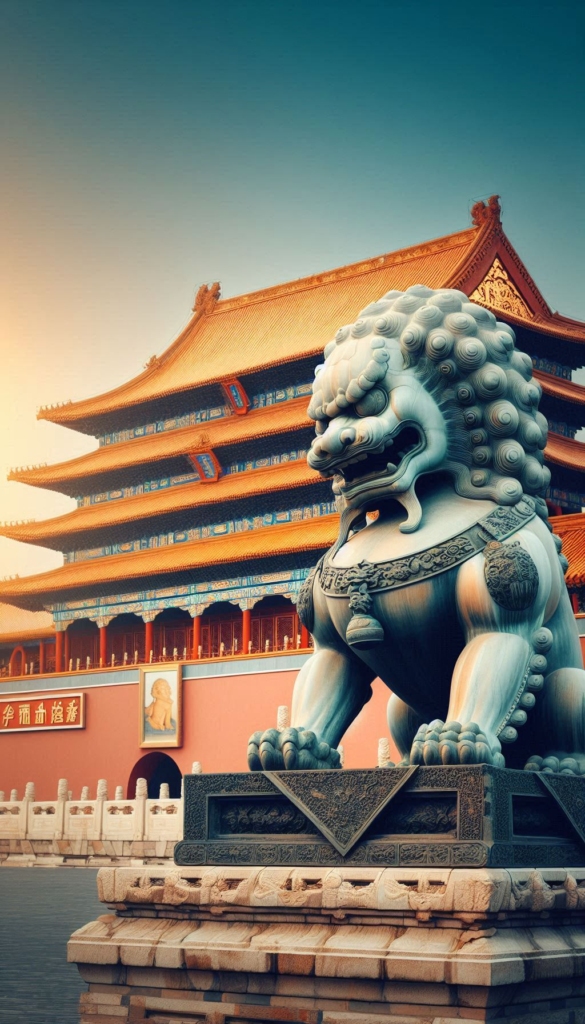 Imperial Guardian Lion at the Forbidden City book cover