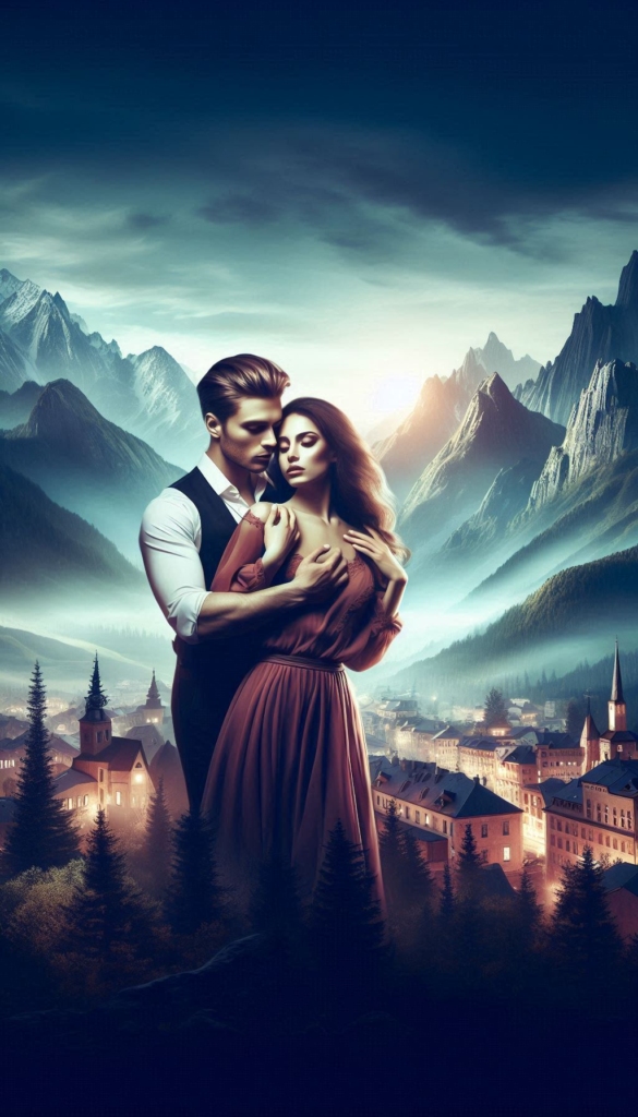 Lovers in the shadowy forest book cover 