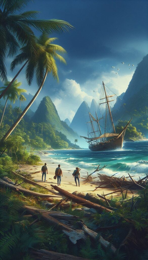 Mystery of the Lost Island book cover