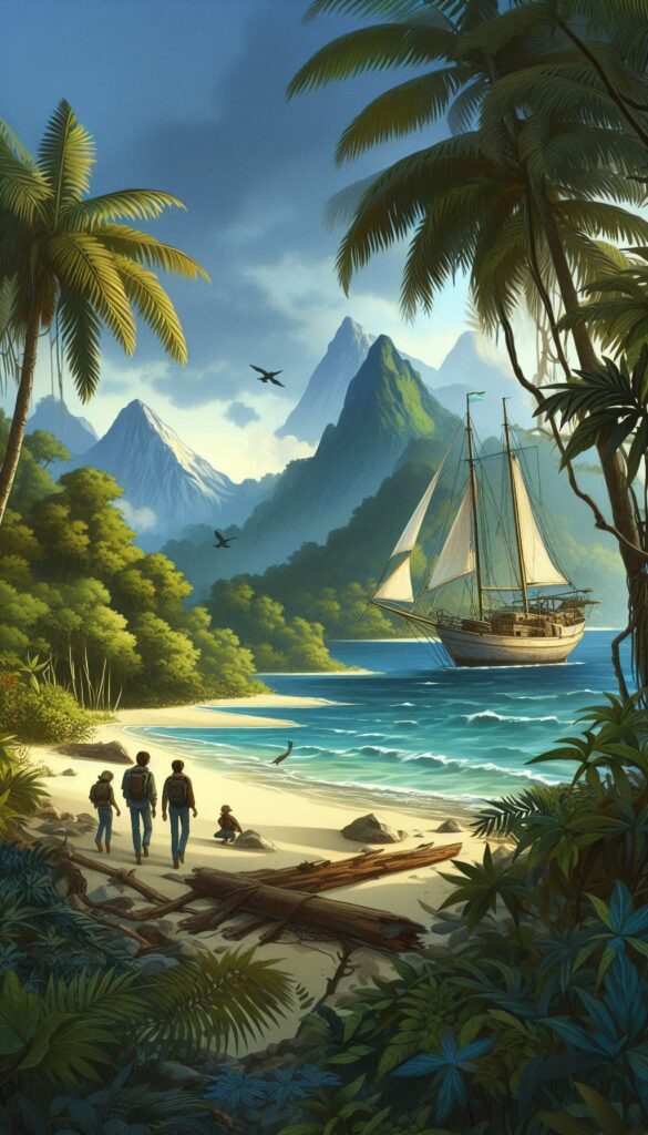 Mystery of the Lost Island book cover