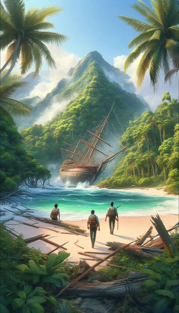 Mystery of the Lost Island book cover