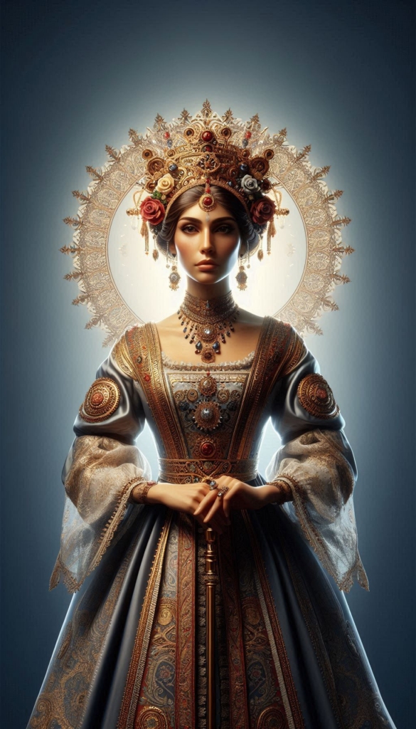 Portrait of a Medieval European Queen book cover 