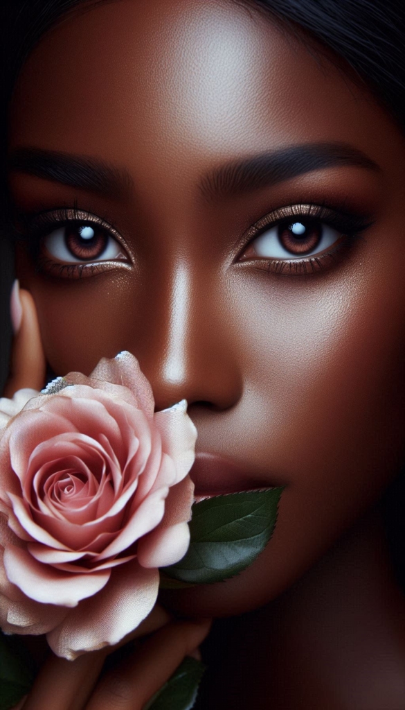 Pretty black woman and Rosa book cover 02