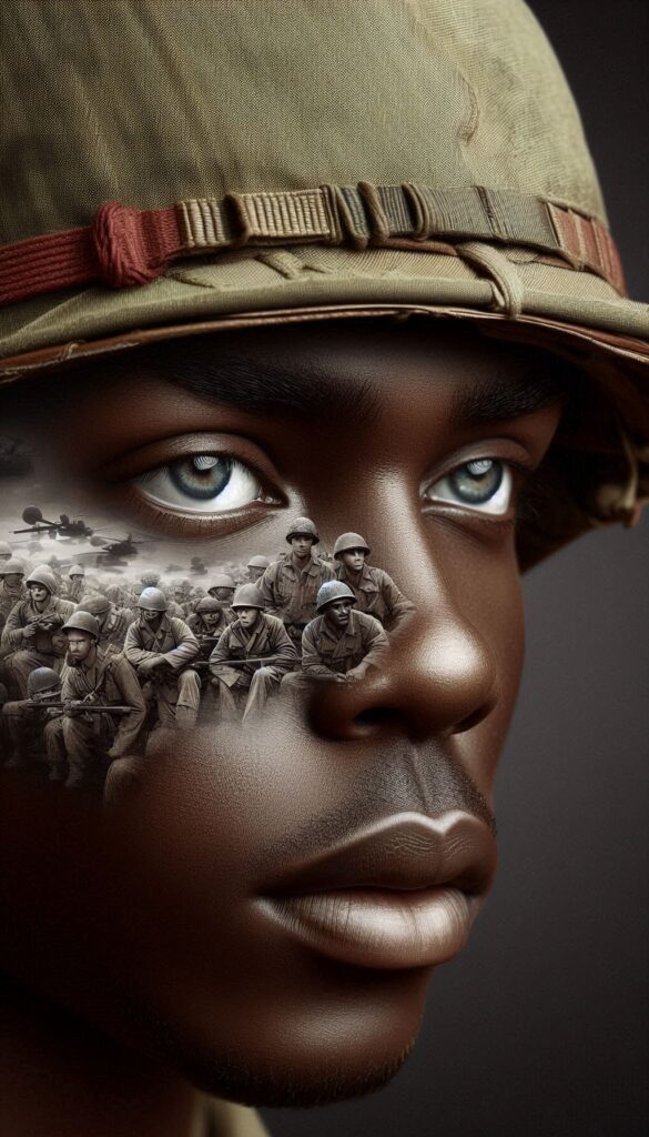 Reflective Soldier Portrait book cover 