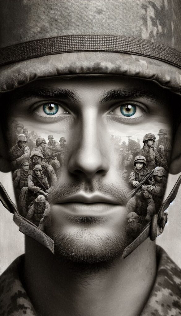 Reflective Soldier Portrait book cover