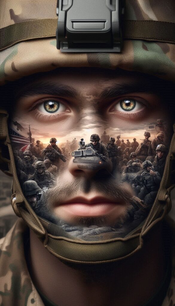 Reflective Soldier Portrait book cover