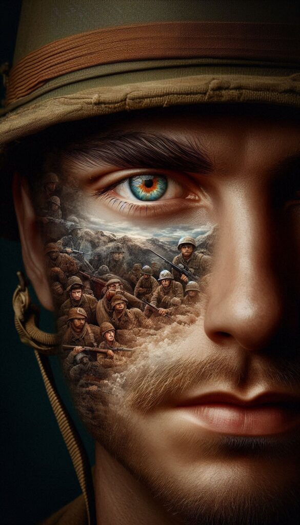 Reflective Soldier Portrait book cover