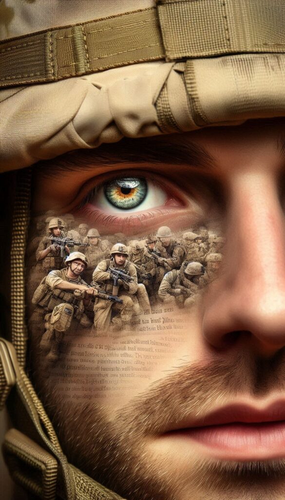 Reflective Soldier Portrait book cover