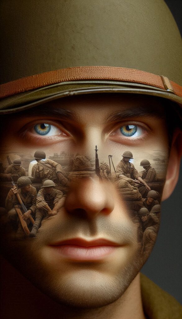 Reflective Soldier Portrait book cover