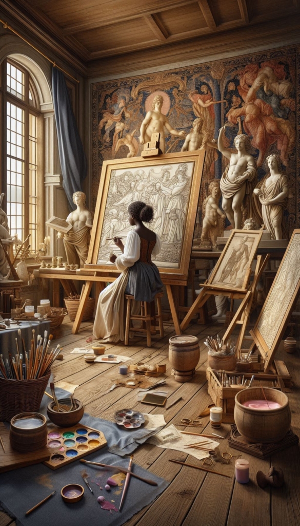 Renaissance Artist in His Workshop book cover