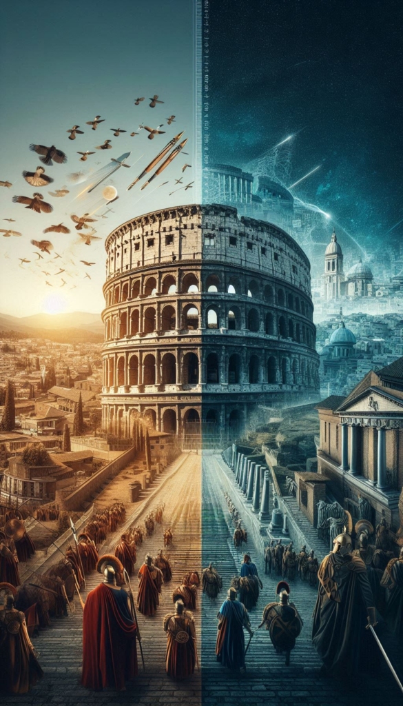 Roman Colosseum with Gladiators book cover