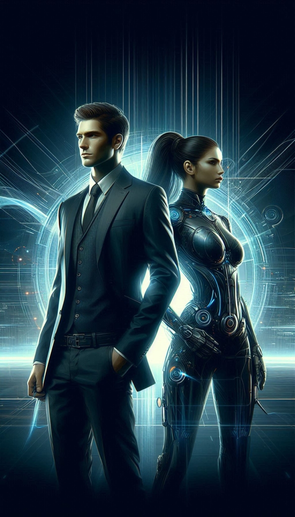 Sci-Fi Duo in High-Tech World book cover 