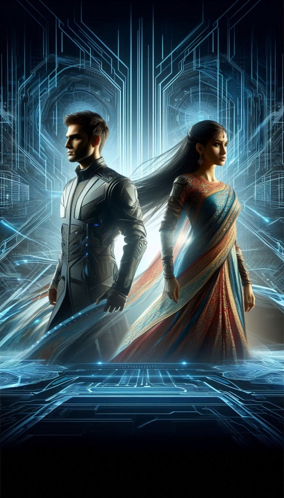 Sci-Fi Duo in High-Tech World book cover 