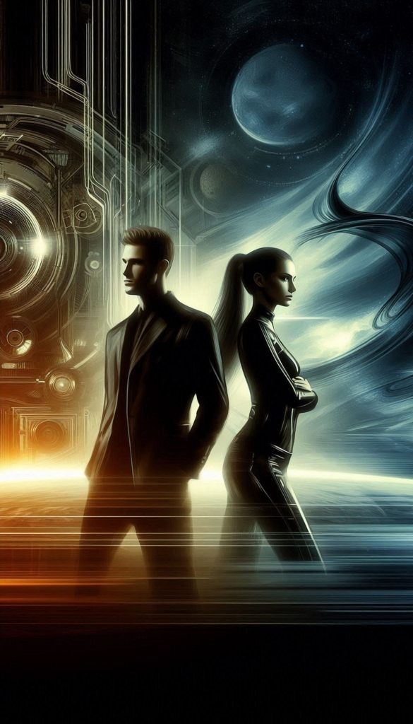 Sci-Fi Duo in High-Tech World book cover