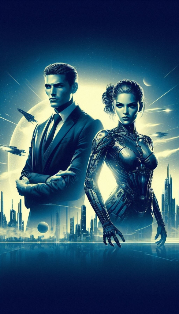 Sci-Fi Duo in High-Tech World book cover