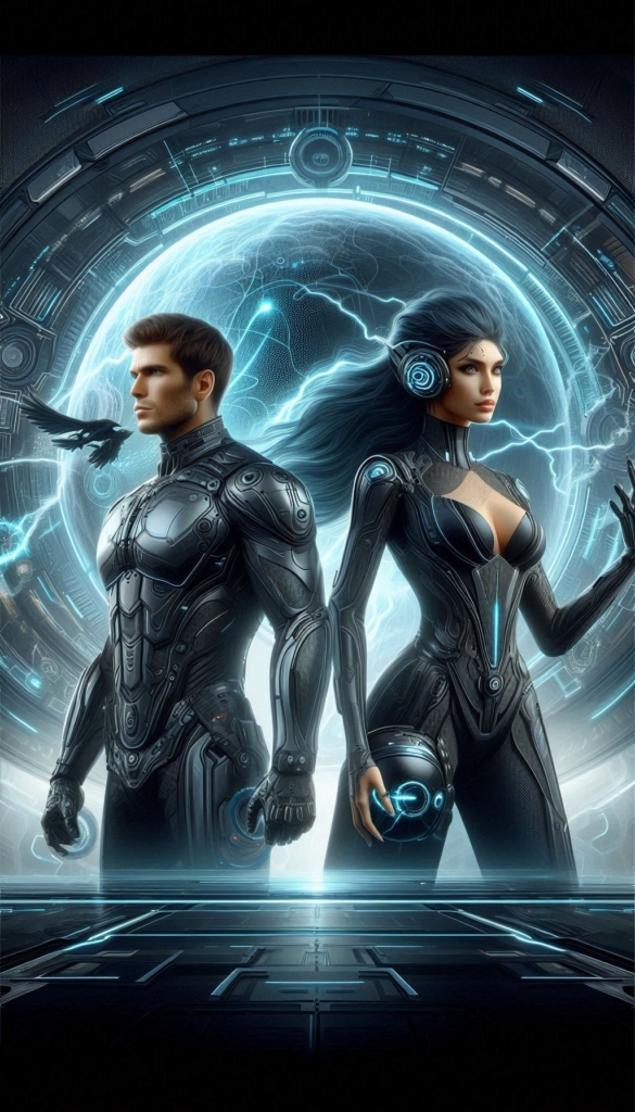 Sci-Fi Duo in High-Tech World book cover