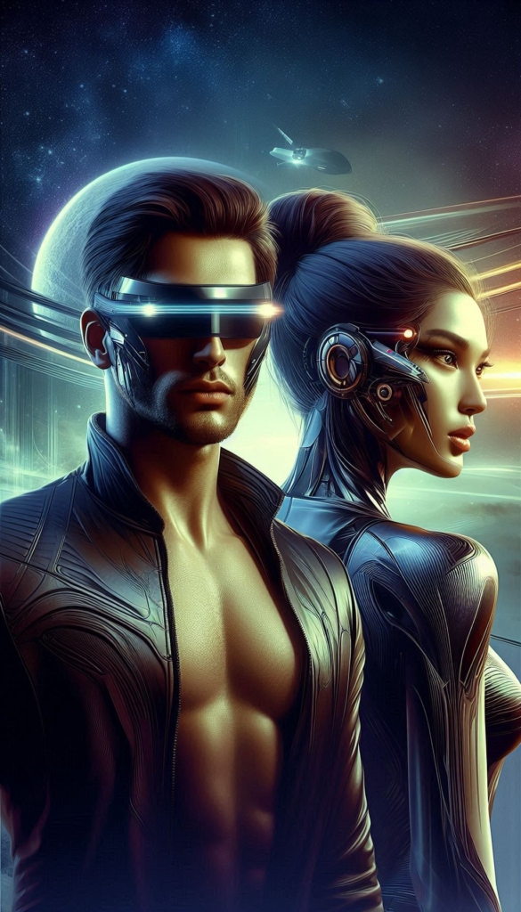 Sci-Fi Duo in High-Tech World book cover