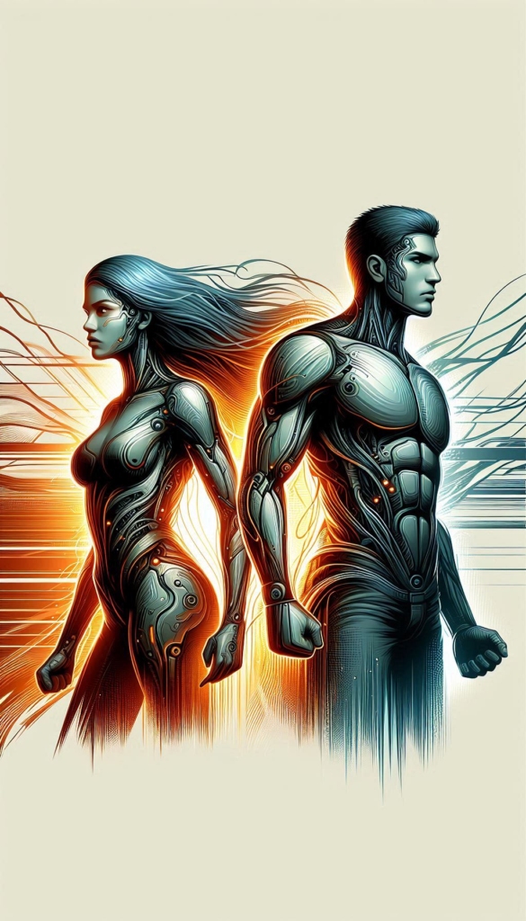 Sci-Fi Hero and Heroine book cover 