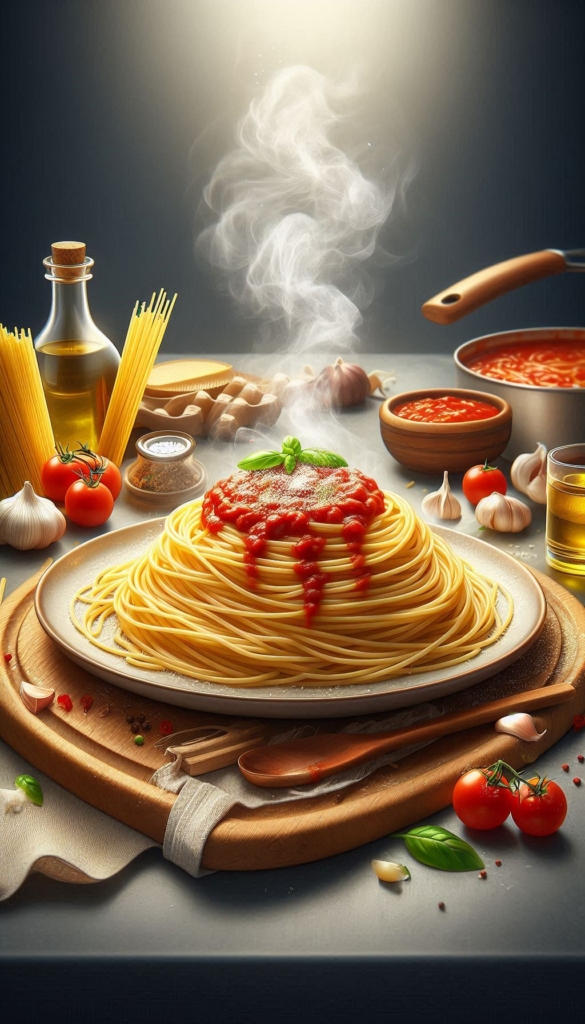 Spaghetti recipe book cover