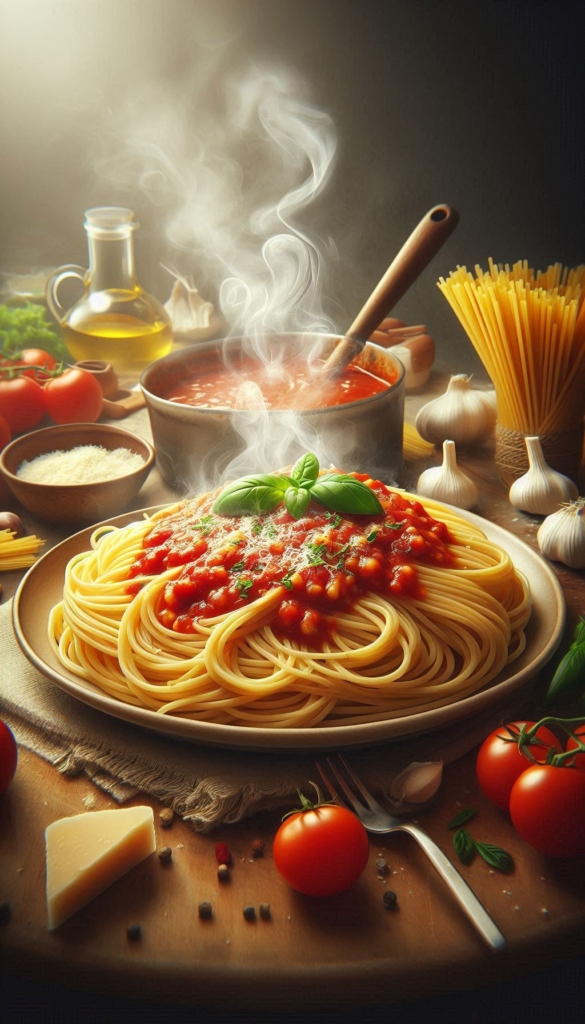 Spaghetti recipe book cover