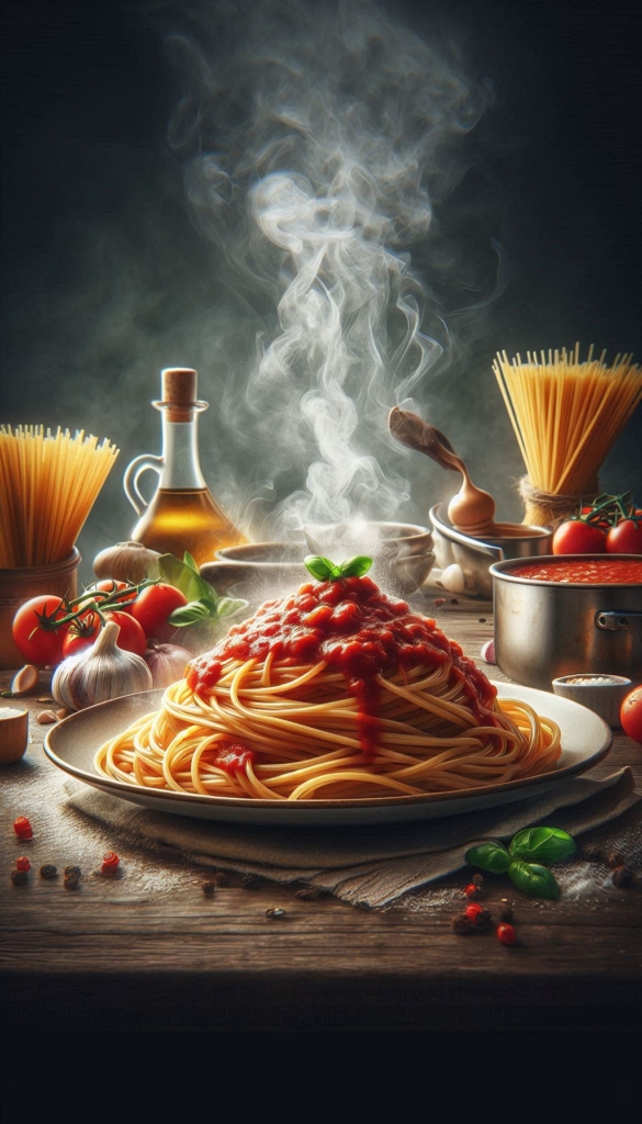 Spaghetti recipe book cover