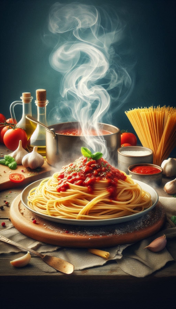 Spaghetti recipe book cover