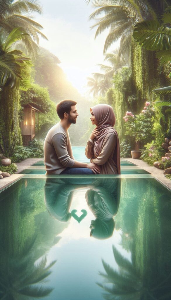 The Oasis of Love arabic book cover 