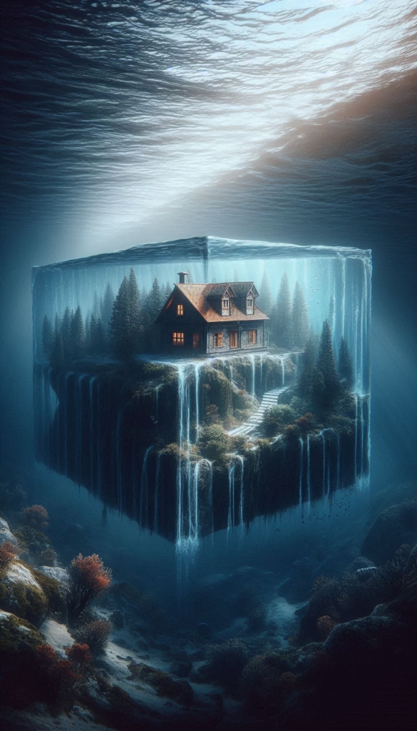 Underwater Cabin book covers 