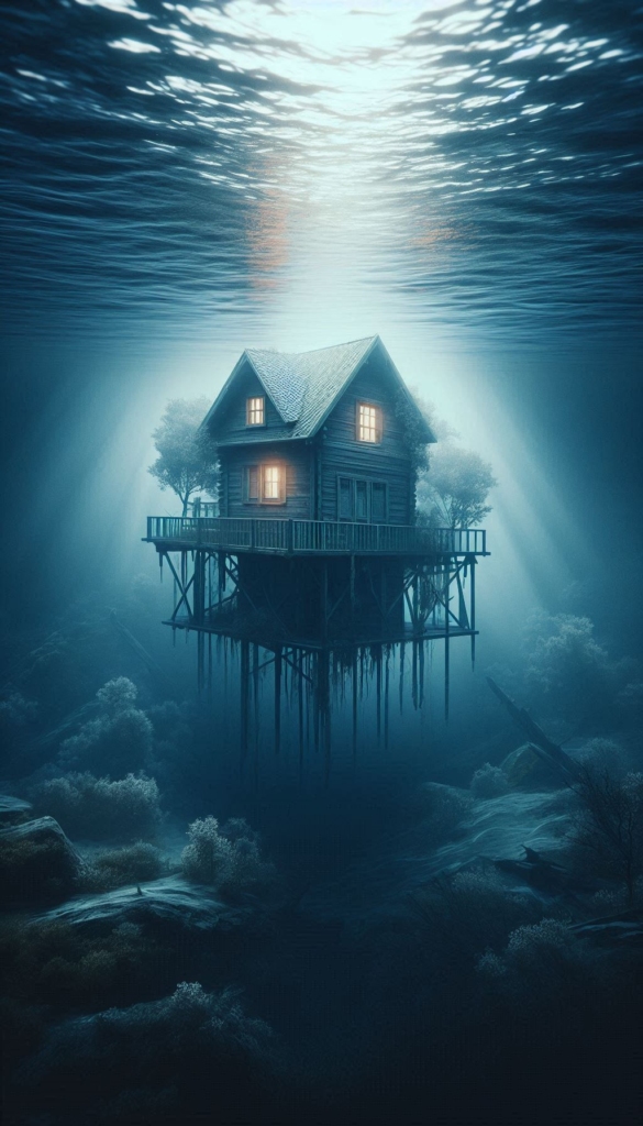 Underwater Cabin book covers 