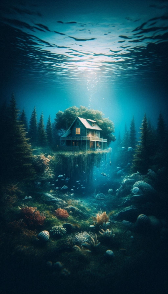 Underwater Cabin book covers 