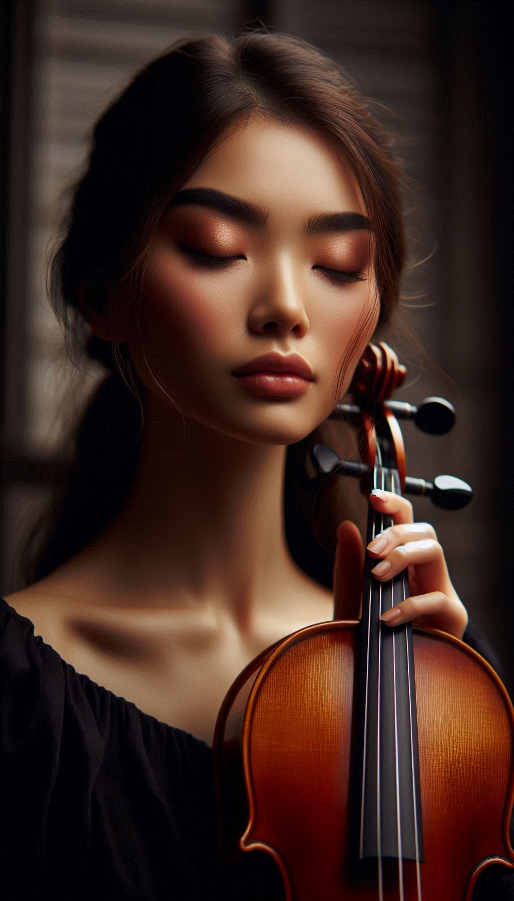 Violinist Embracing Artistic Book Cover