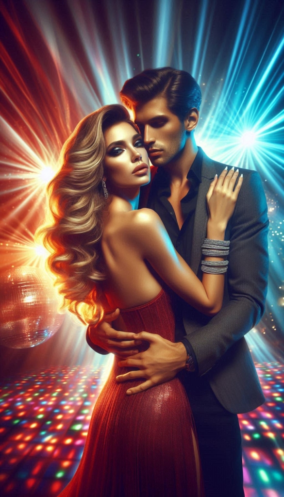 Woman and man in the disco book cover