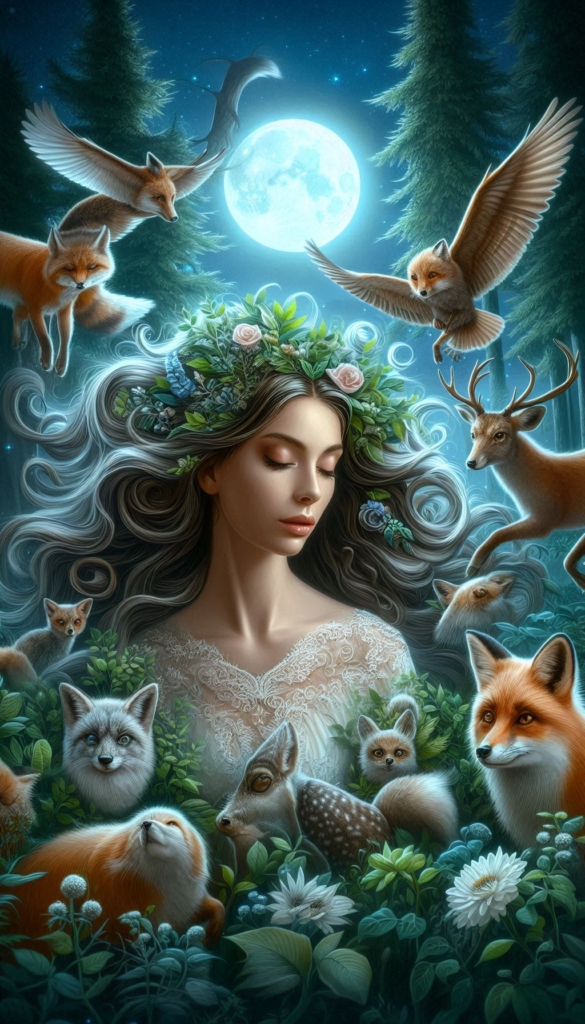 Woodland Enchantress with Animals book cover