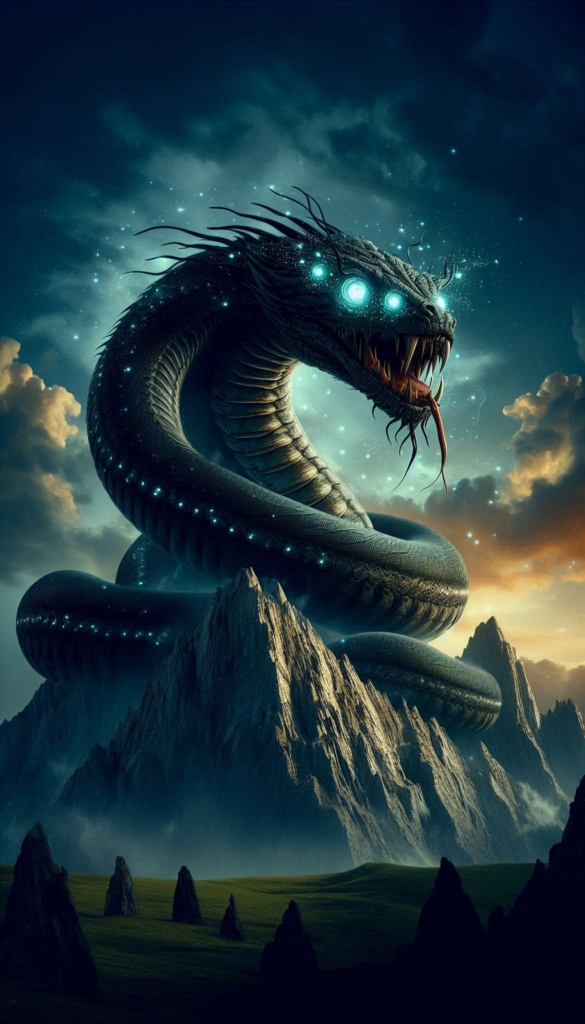 book cover snake in the mountain