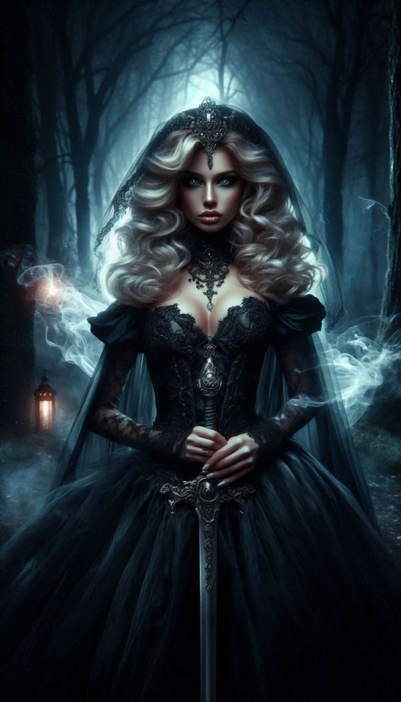 gothic fantasy woman book cover