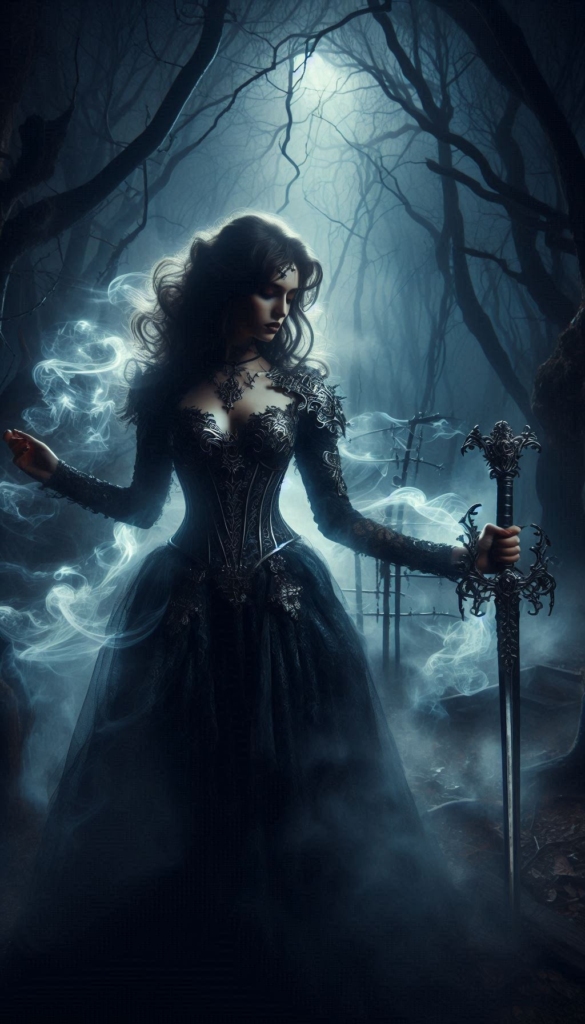 gothic fantasy woman book cover