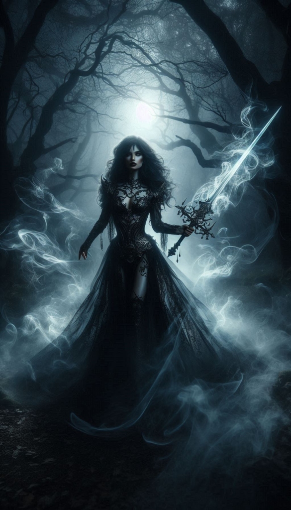 gothic fantasy woman book cover