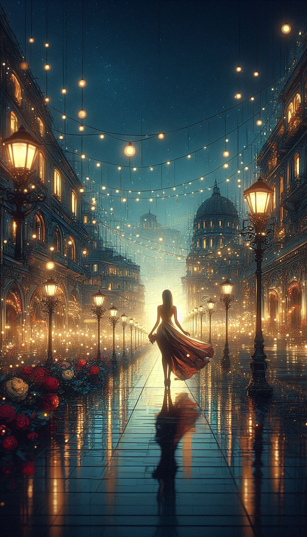 woman walking on the city street book cover