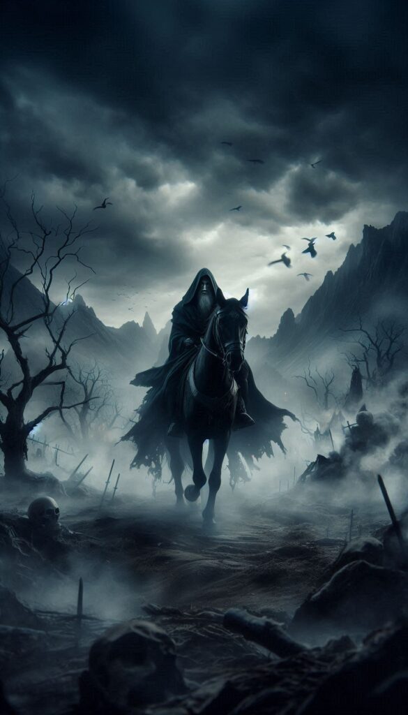 Menacing wizard on a horse Book Covers