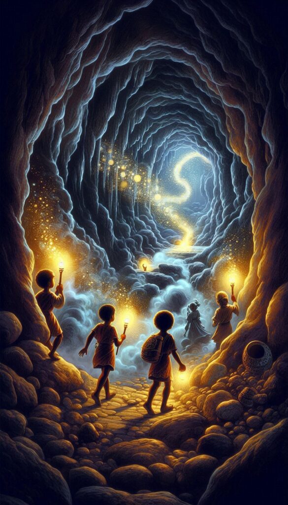 Mystery of the Hidden Cave children book cover