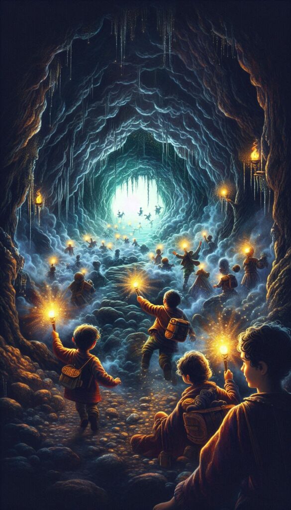 Mystery of the Hidden Cave children book cover