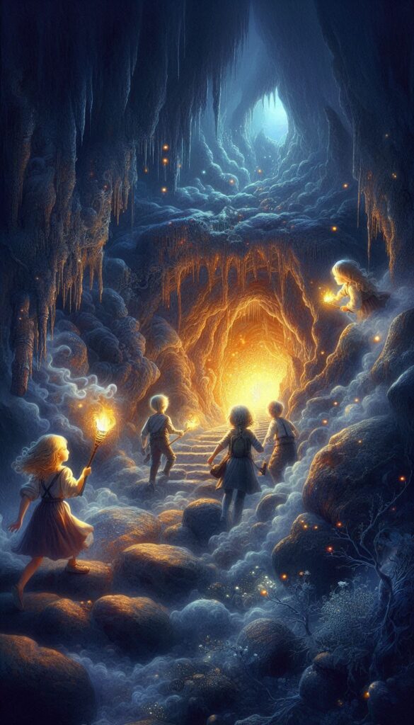 Mystery of the Hidden Cave children book cover