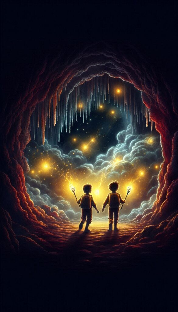 Mystery of the Hidden Cave children book cover